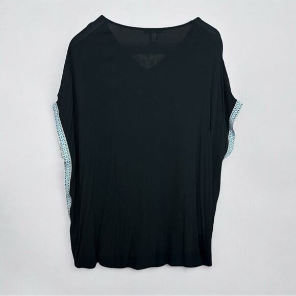 Women’s Design 365 Black Short Sleeve Poncho Tunic 2X - Picture 6 of 7